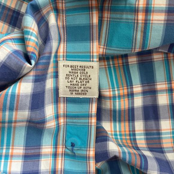 Peter Miller Men's 100% Cotton Plaid Button Down Shirt - Size XL - Picture 5 of 6